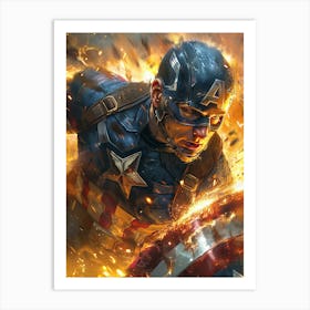 Captain America 13 Art Print