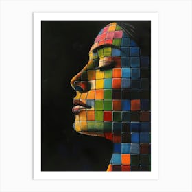 Woman'S Face 50 Art Print