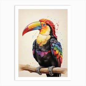 Rainbow Toucan Art Print 1 Art Print