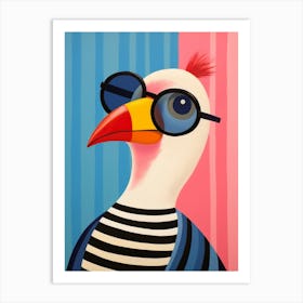 Little Macaw 1 Wearing Sunglasses Art Print