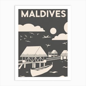 Maldives Art Print