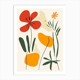 Flowers In The Garden 8 Art Print