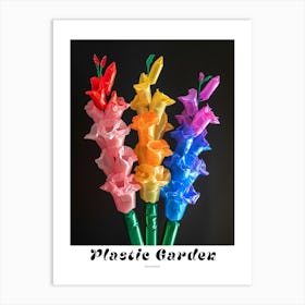 Bright Inflatable Flowers Poster Delphinium 2 Art Print