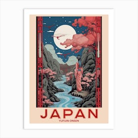 Yufuin Onsen, Visit Japan Vintage Travel Art 1 Art Print