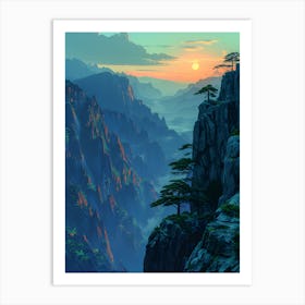 Asian Landscape 3 Art Print