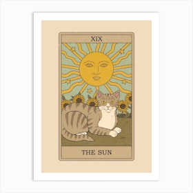 The Sun    Cats Tarot Art Print