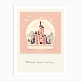 Schloss Neuschwanstein Germany 2 Snowglobe Poster Art Print