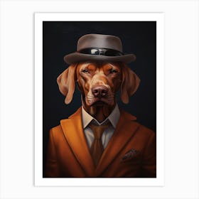 Gangster Dog Vizsla Art Print