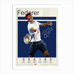 Roger Federer Art Print