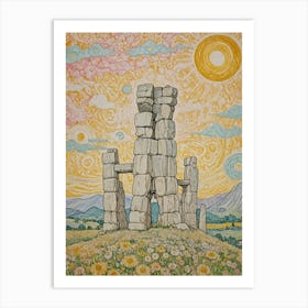 Stone Structure Art Print