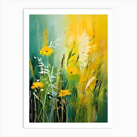 Yellow Wildflowers 1 Art Print