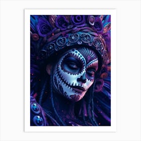 La Catrina Queen Day of the Dead Art Print