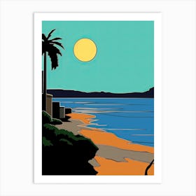 Minimal Design Style Of San Diego California, Usa 4 Art Print