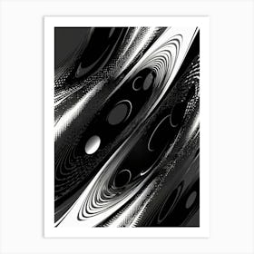 Abstract Black And White Art Print