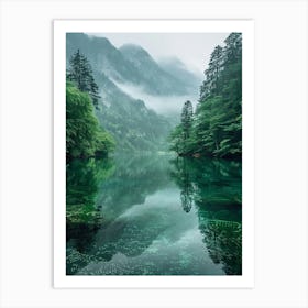 Lake In The Mountains 6 Art Print