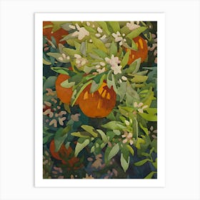 Oranges On The Tree Art Print