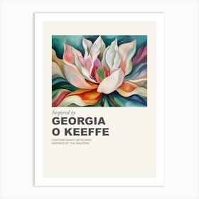 Museum Poster Inspired By Georgia O Keeffe 2 Art Print