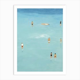 People Swimming In The Ocean Art Print