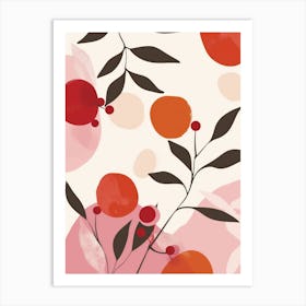 Cranberries Close Up Illustration 3 Art Print