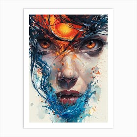 Face Of A Woman Art Print