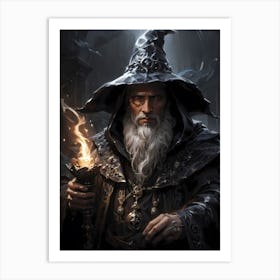 Dark Wizard Art Print