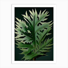 Artemisia Leaf Vibrant Inspired 2 Art Print