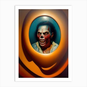 Zombies In A Circle Art Print