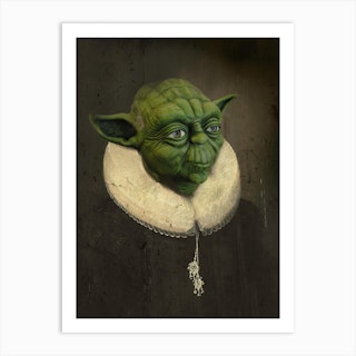 Vintage Sir Yoda Art Print