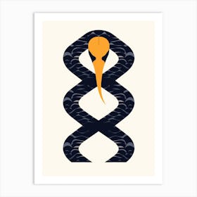 Snake Illustration Art Print