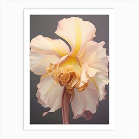 Floral Illustration Daffodil 1 Art Print