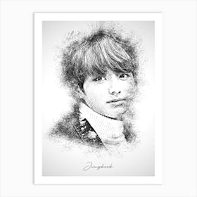 Jungkook Bts Art Print