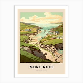 Devon Vintage Travel Poster Mortenhoe 4 Art Print