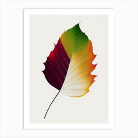 Sycamore Leaf Abstract 4 Art Print