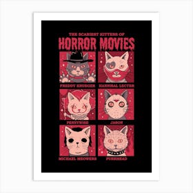 Horror Movies Art Print