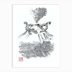 Fuji Dragon Art Print
