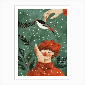 Winter Bird Art Print