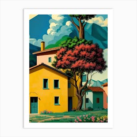 House In The Countryside Art Print