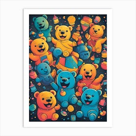 Teddy Bears Art Print