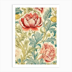 Floral Wallpaper 400 Art Print