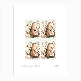 Cute Animals Collection Otter 1 Art Print