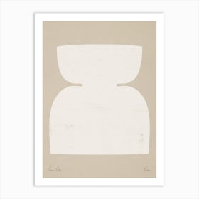 Abstract Object On Beige Art Print