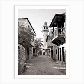 Antalya, Turkey, Photography In Black And White 7 Art Print