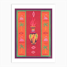 Fire Vase Art Print