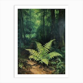 Walking Fern Painting 4 Art Print