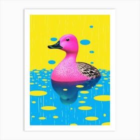 Duckling & Dots Circle 3 Art Print