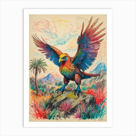 Eagle In Flight 4 Art Print