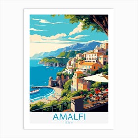 Famous Travel Amalfi Italy Art Print