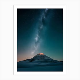 Milky Mountain Art Print