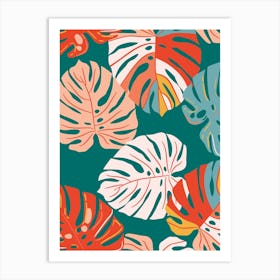 Tropical Leaves 1 Art Print