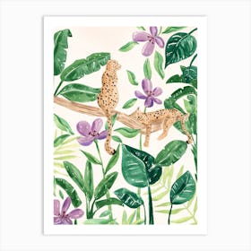 Jungle Leopards Art Print